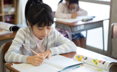 Elementary school students learn in the classroom