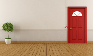 Empty home entrance