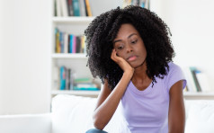Sad and frustrated african american woman